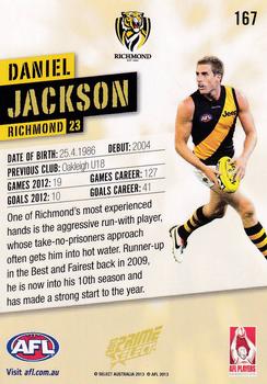 2013 Select Prime AFL #167 Daniel Jackson Back